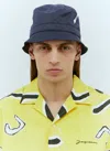Jacquemus Navy 'le Bob Ovalie' Bucket Hat In Blue