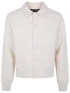 Jacquemus Felt Wool Bomber Jacket In White