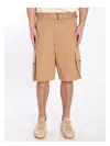 Jacquemus Le Cargo Bermuda Shorts In Beige