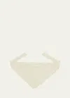 Jacquemus Le Chale Gros Grain In 110 Off-white