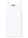 Jacquemus Fisherman Embroidered Tank Top In White