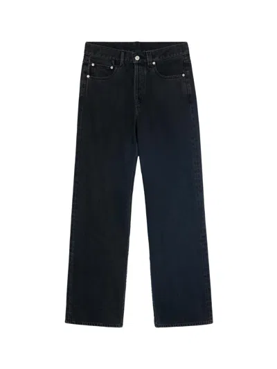 Jacquemus Men's Le De-nimes Straight-leg Jeans In Black