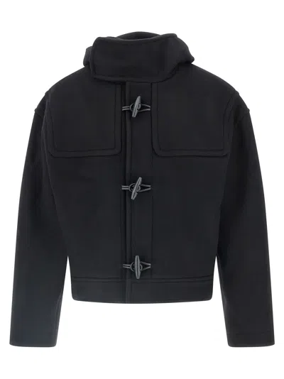 Jacquemus Men 'le Duffle Cabana' Coat In Black