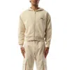 Jacquemus 'ribbed Cuffs Hoodie Hem' In Beige