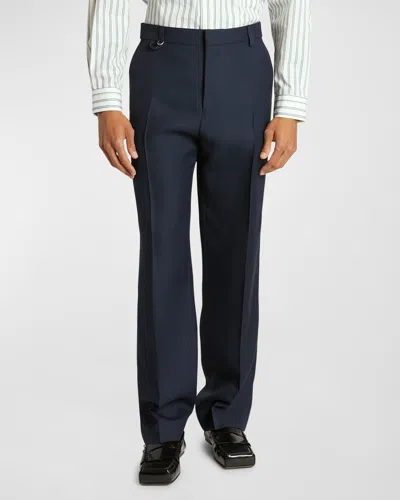 Jacquemus Le Pantalon Melo Tailored Trousers In Dark Navy