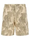 Jacquemus Men 'le Short Aloe' Bermuda Shorts In Brown
