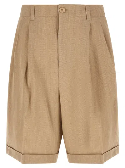 Jacquemus Men's Le Short Pastro Bermuda Shorts In Silver