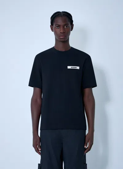 Jacquemus Men Le T-shirt Gros Grain In Blue