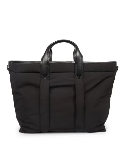 Jacquemus Men's Le Tote Bambino Nylon & Leather Bag In Black