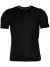 Jacquemus Men Le Tshirt Tricot In Black