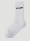 Jacquemus Men Les Chaussettes Socks In White