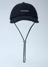 Jacquemus Men Logo Motif Baseball Cap In Black