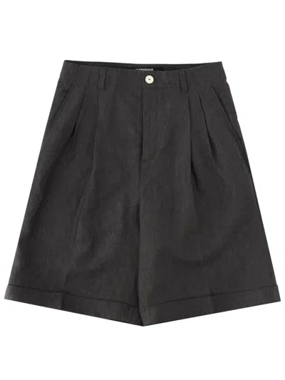 Jacquemus Men's Mini Casual Shorts - Size 48 In Black