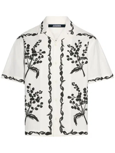 JACQUEMUS MEN'S MINI DENIM SHIRT