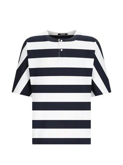Jacquemus Men's Mini Striped T-shirt In Multi