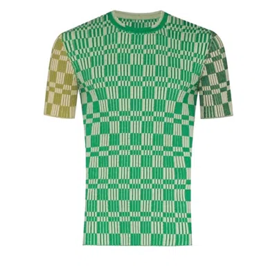 Jacquemus Men's Multi-green Le T-shirt Gelati Top