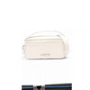 Jacquemus Men Off-white Calf Leather Zip Fastening Rectangular Shape Logo Plaque In White