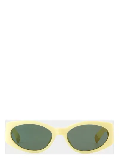 JACQUEMUS MEN'S OVALO SUNGLASSES