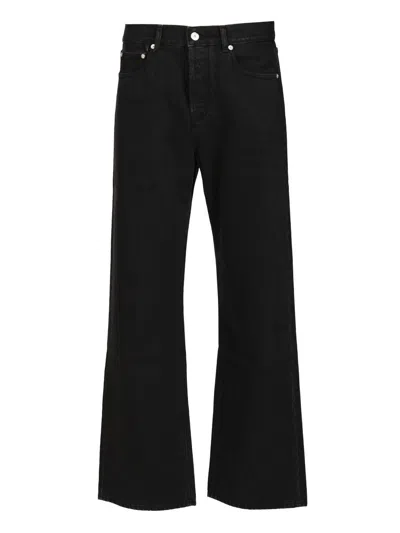 Jacquemus Men Straight Jeans In De-nîmes Denim In Black