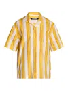 JACQUEMUS MEN'S STRIPED COTTON CAMP SHIRT