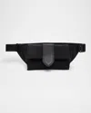 Jacquemus Men's The Bambino Nylon Belt Bag In Black