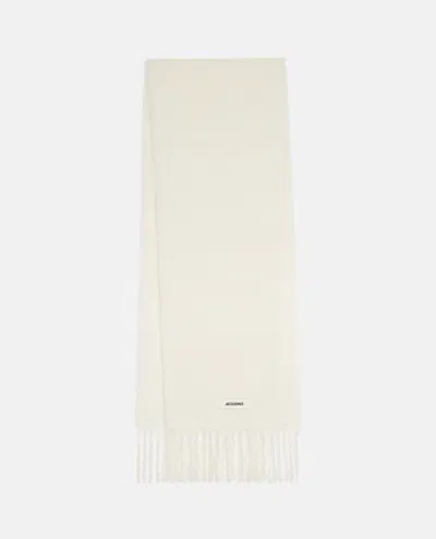 Jacquemus Men The Carro Scarf In White