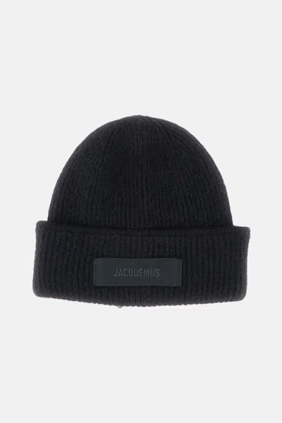 Jacquemus Men The Gros Grain Beanie In Black