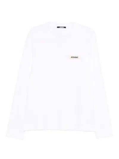 Jacquemus The Gros Grain Long-sleeve T-shirt In White