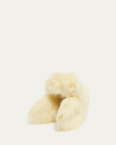 Jacquemus Men's The Large Chapka Faux Fur Trapper Hat In Neutral