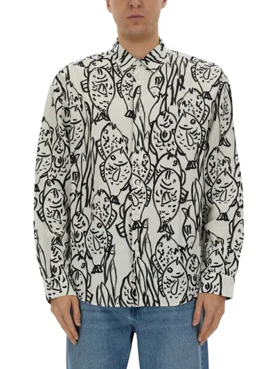 Jacquemus Men La Chemise Aloe Shirt In White