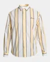 Jacquemus Men's The Simon Stripe Poplin Button-down Shirt In Multi