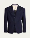 Jacquemus Men's Wool Canvas Sport Coat In Navy