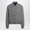 Jacquemus Mens Grey Feltro Pointed-collar Wool Bomber Jacket In Gray