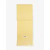 Jacquemus Womens L'echarpe Carro Fringed Wool-blend Scarf Yellow In Yellow