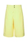 Jacquemus Yellow Solid Shorts In Yellow