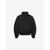 Jacquemus Mens Black Aero Oversized Shell Bomber Jacket In Black