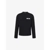 Jacquemus 'le Hoodie Gros Grain' Black Crewneck Hoodie With Logo Patch On The Front