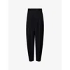 Jacquemus Pleated Button-down Trousers In Black