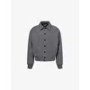 Jacquemus Mens Grey Feltro Pointed-collar Wool Bomber Jacket In Gray