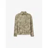 Jacquemus La Chemise Bateau Manches Longues In Jacq Banana Logo Khak