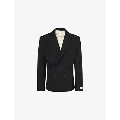 Jacquemus Mens  La Veste Fernando Regular-fit Wool Blazer In Black