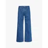 Jacquemus Mens  Le De Nimes Straight-leg Denim Jeans In Print Blue Stripe