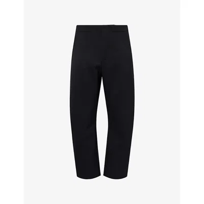 Jacquemus Mens Black Le Pantalon Gardian Tapered-leg Woven Trousers