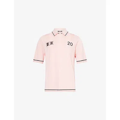 Jacquemus Le Polo Liga Football Polo In Light Pink