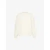 Jacquemus Mens Round-neck Relaxed-fit Alpaca Wool-blend Knitted Jumper Light Beige