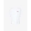 Jacquemus Mens Station Patch White Stazione Brand-patch Cotton-jersey T-shirt In White