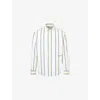 Jacquemus Simon Shirt Buttoned Cuffs Striped Pattern