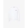 Jacquemus Le Tshirt Gros Grain Cotton Ls  T-shirt In White