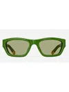 Jacquemus Meridiano Jac9 C3 In Jade Green/ Yellow Gold/