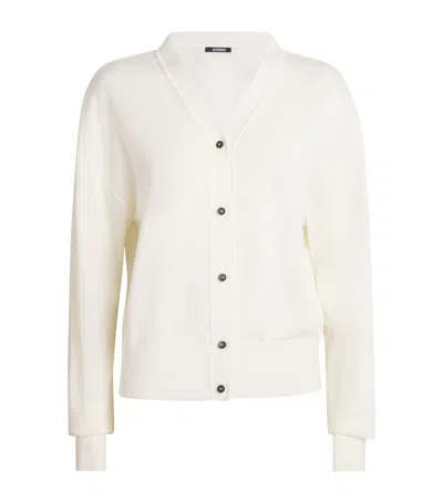 Jacquemus Merino-blend Brode Cardigan In White